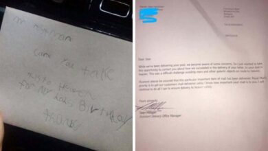 Photo of Little Boy Mails Birthday Card To His Father In Heaven – Postman Has Best Response Ever