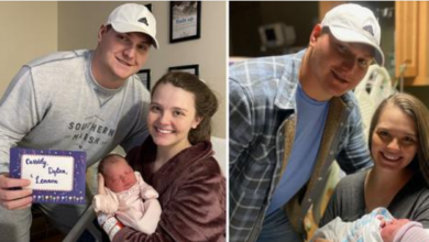 Photo of Couple who shares their birthday together welcome first baby – on their birthday
