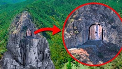 Photo of Drone Pilot Spots Mysterious Door In Mountain