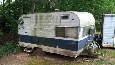 Photo of He found a 63-year-old caravan in his grandparents’ locked garage