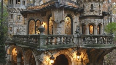 Photo of The Enigmatic Stone Gothic House: An Ode to Forgotten Grandeur
