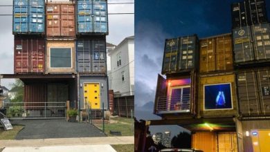 Photo of Man Uses 11 Shipping Containers To Build His 2,500 Square Foot Dream House, And The Inside Looks Amazing