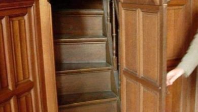 Photo of A hidden staircase leading to a secret room inside a 19th Century Victorian home