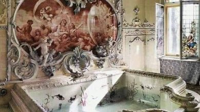 Photo of Abandoned victorian bathtub