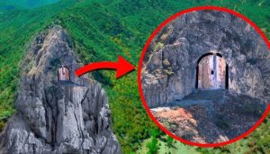 Photo of Drone Pilot Spots Mysterious Door In Mountain