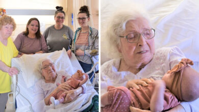 Photo of “Six Generations of Women Unite: 98-Year-Old Meets Her First Great-Great-Great-Granddaughter”