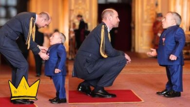 Photo of A Heartwarming Moment of Respect: Prince William Kneels to Warwick Davis’s Eye Level