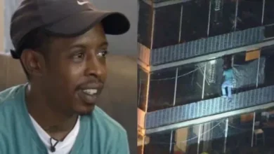 Photo of “Son with Broken Hip Climbs 15 Floors in Burning Building to Save Bedridden Mom”